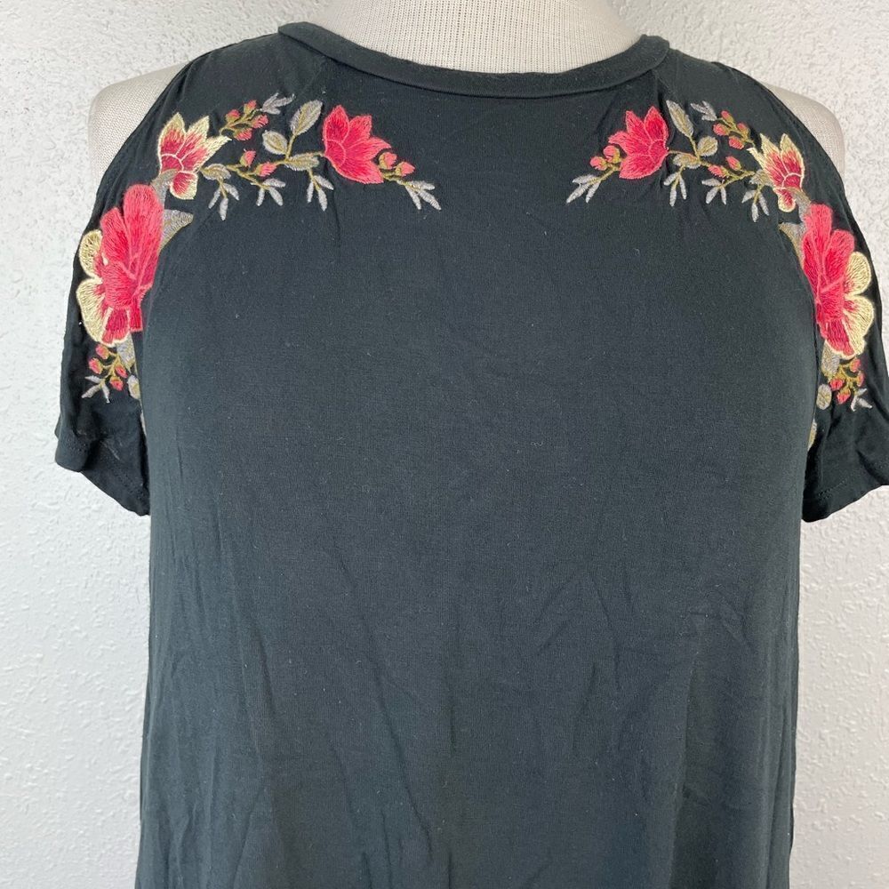 American Eagle Soft & Sexy Cold Shoulder Floral Top Size S EUC - Picture 2 of 7